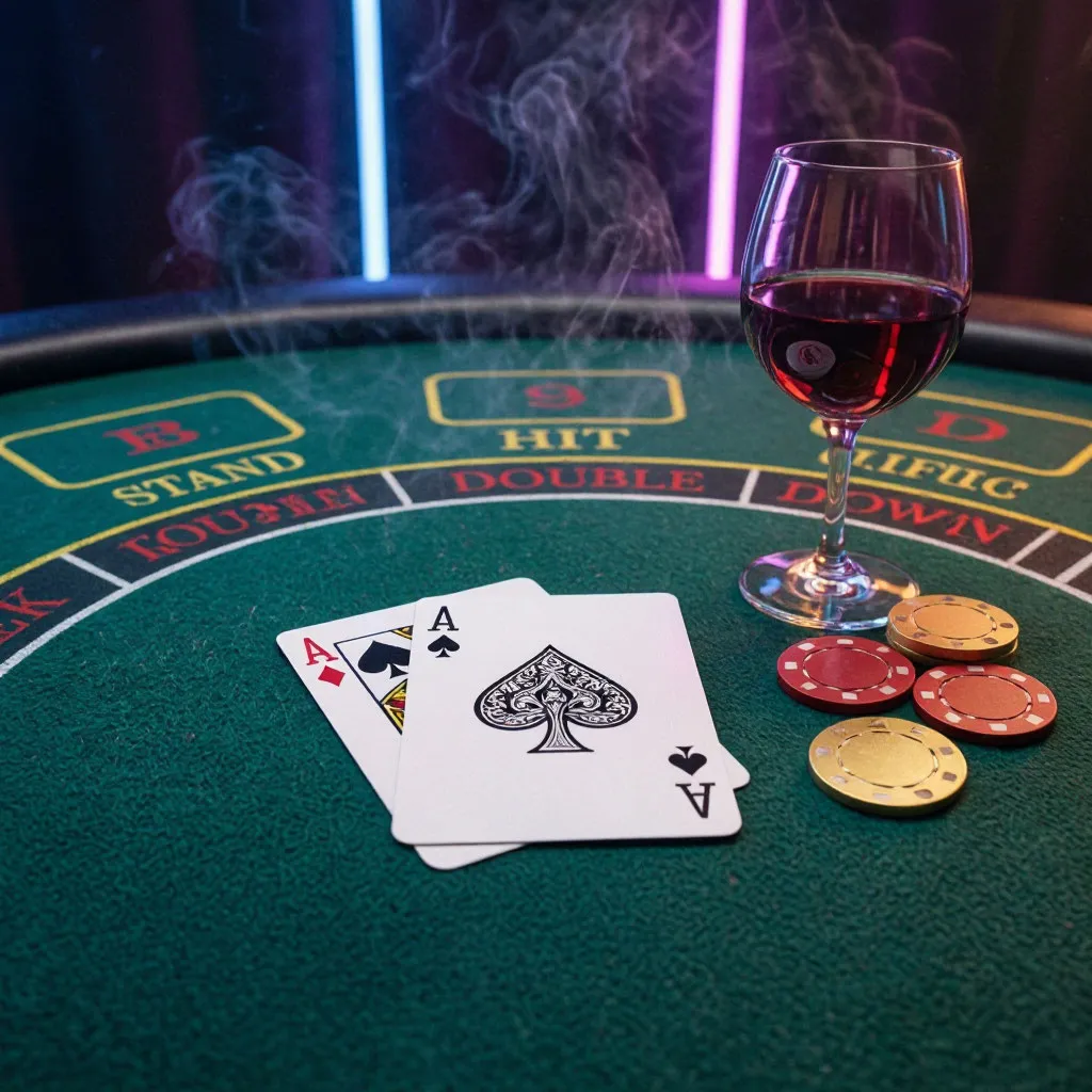 Pinko Casino-da blackjack strategiya cədvəli: kart istəmək, dayanmaq və ikiqat artırmaq